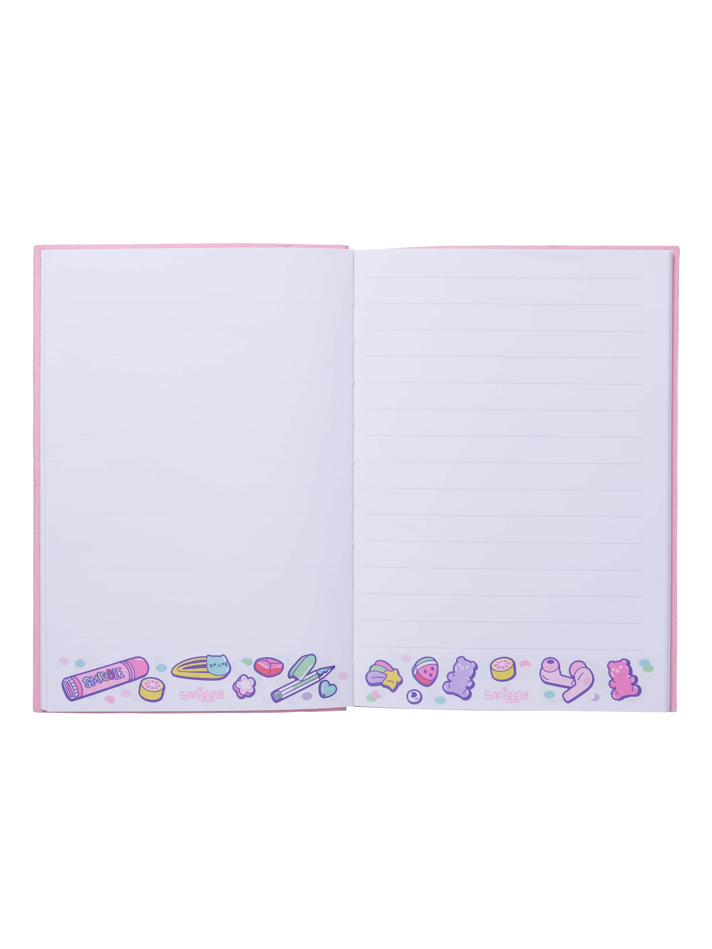 Smiggle - دفتر A5 بغلاف صلب سوبر تشارج