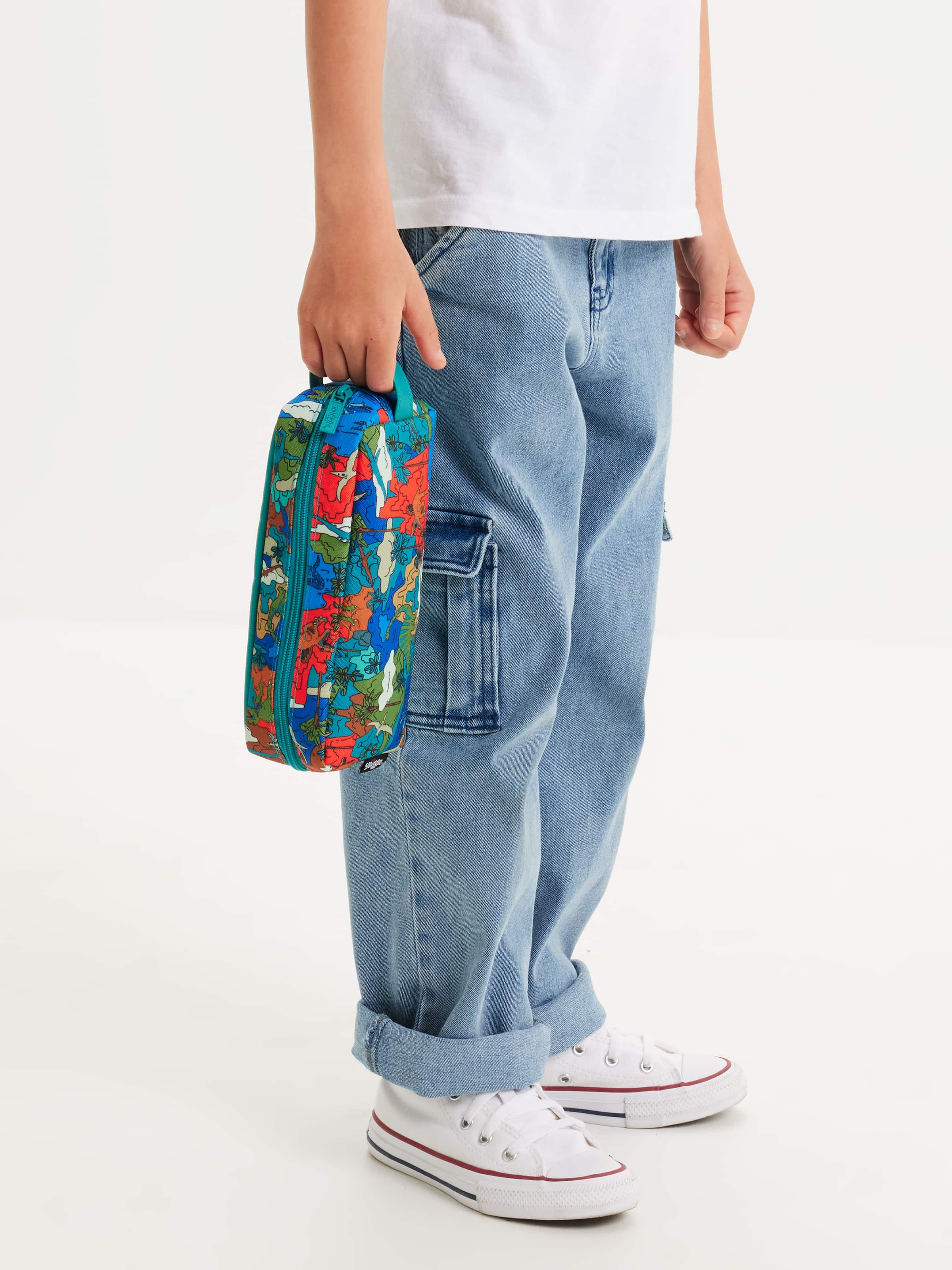 Smiggle - علبة أقلام مزدوجة العينين سريالية