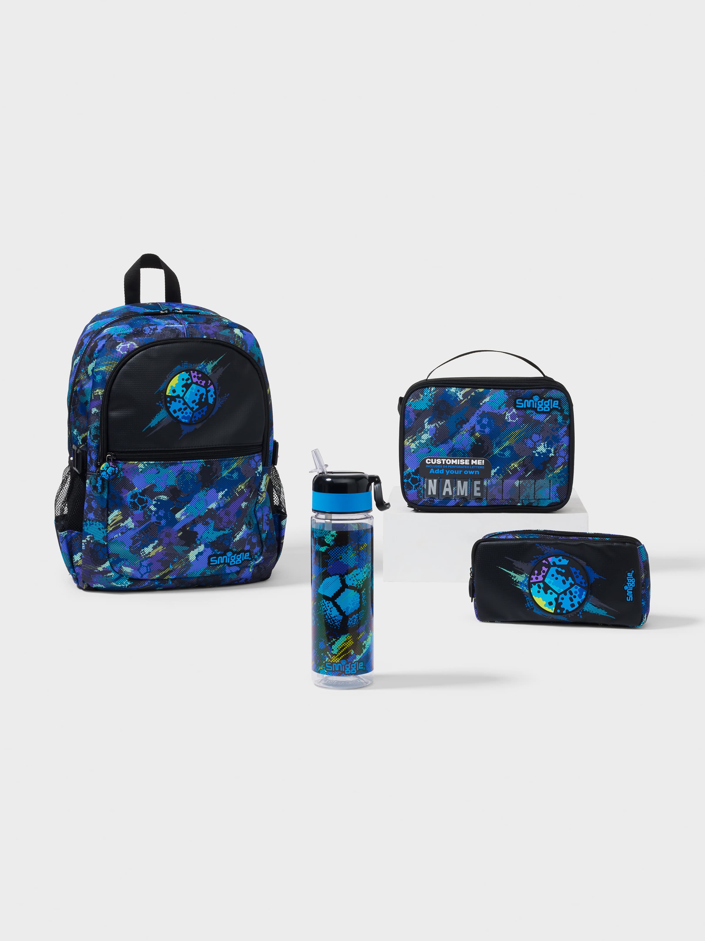 Smiggle - مجموعة حقائب مدرسية Trailblazer 4 قطع