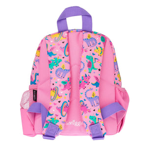 Smiggle - Up & Down Minik Dinossi Özel Tasarım Pembe Sırt Çantası