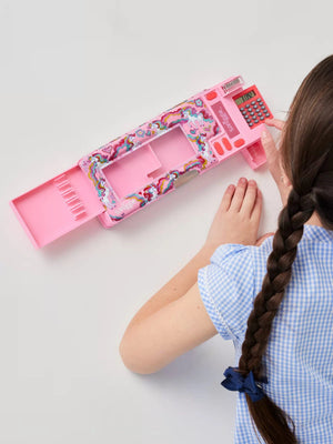 Smiggle - Wild Side Hesap Makineli Poput Otomatik Kalem Kutusu