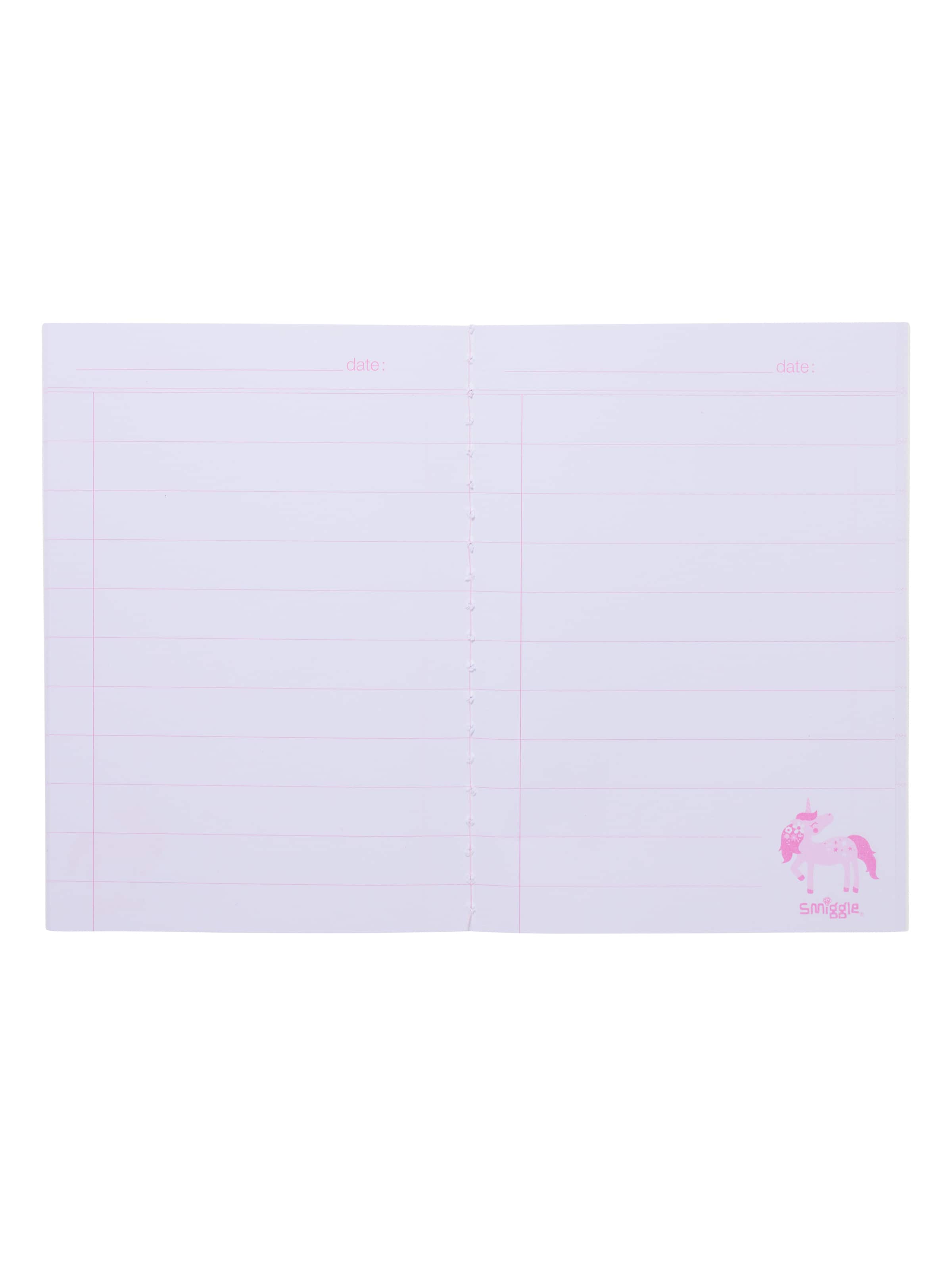 Smiggle - دفتر تمارين مخطط Wish A6