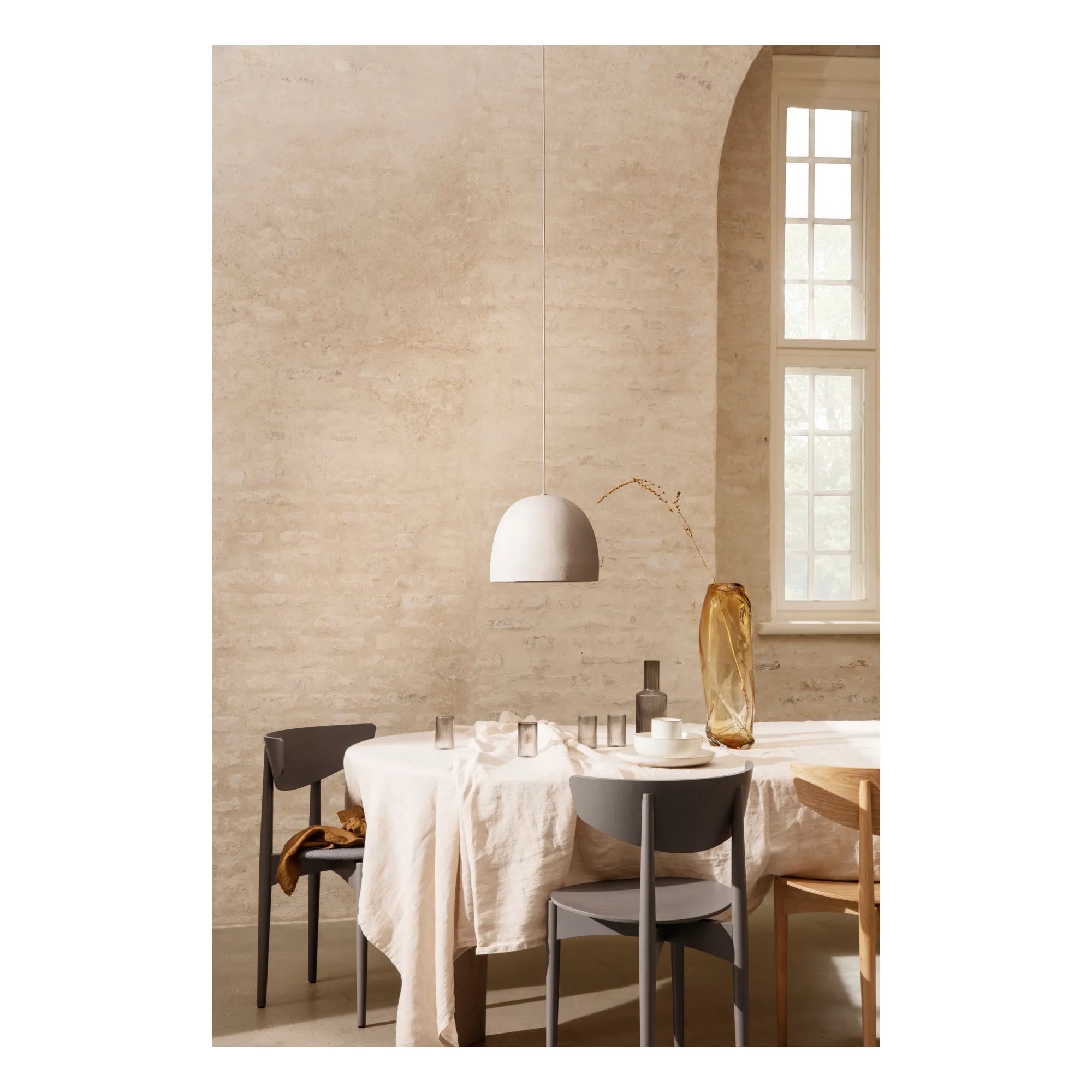 Ferm Living - Speckle Seramik Sarkıt Lamba | Kirli beyaz