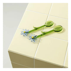 &Klevering - Spoons Flora - 2'li Set | Mavi