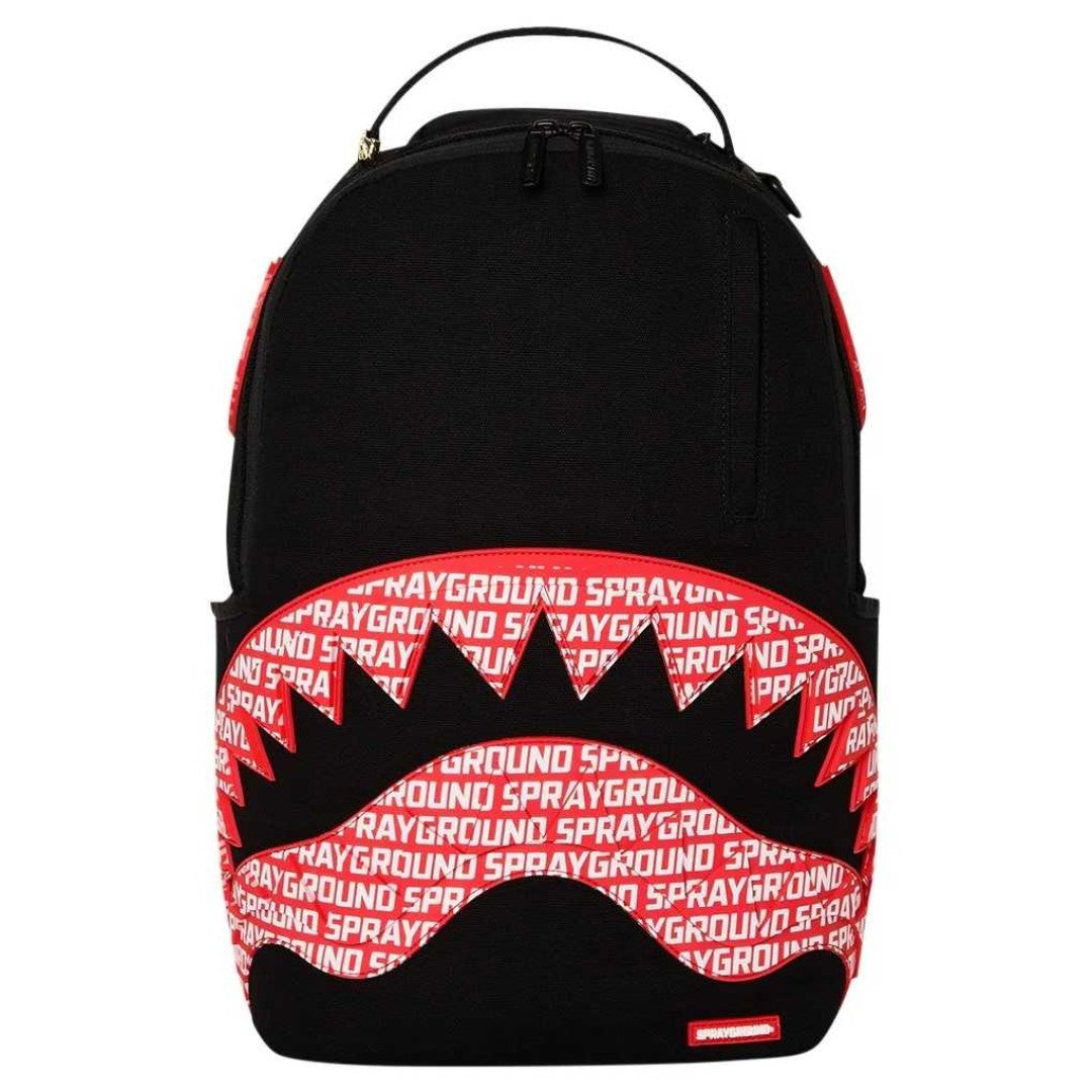 Sprayground - حقيبة ظهر قطنية Logo Mouth Core Dlx