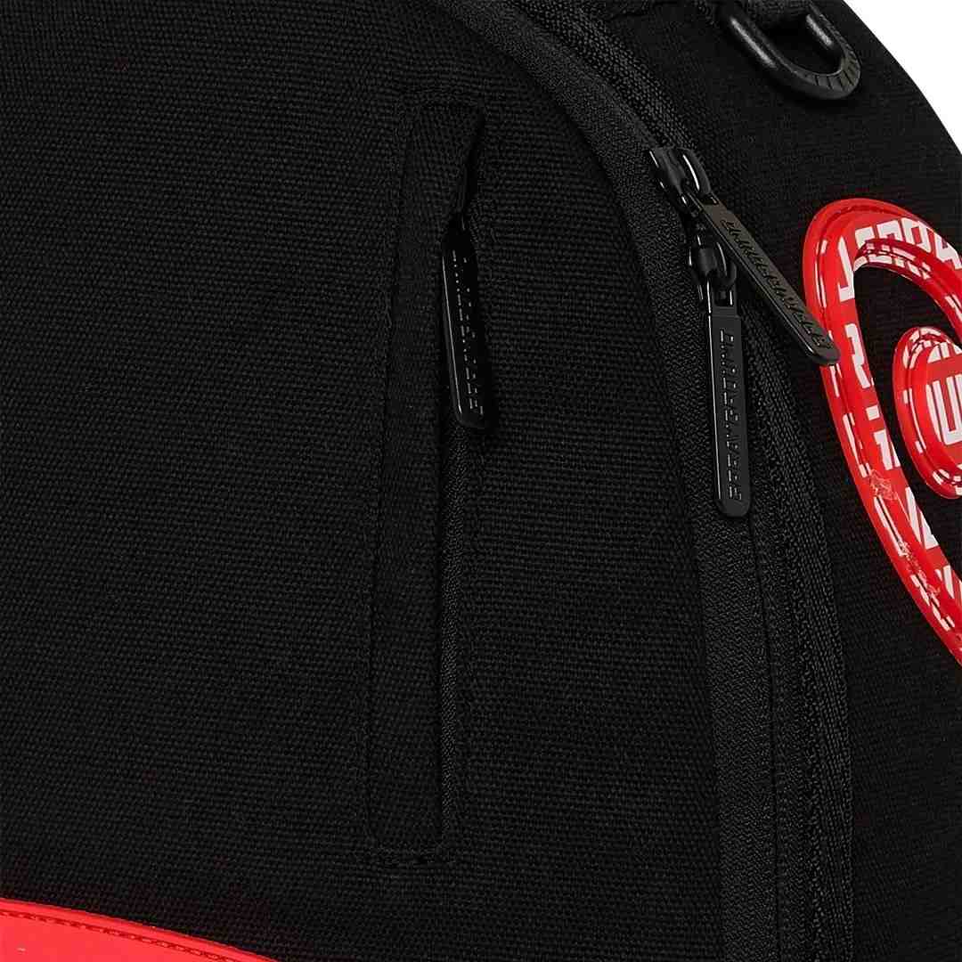 Sprayground - حقيبة ظهر قطنية Logo Mouth Core Dlx