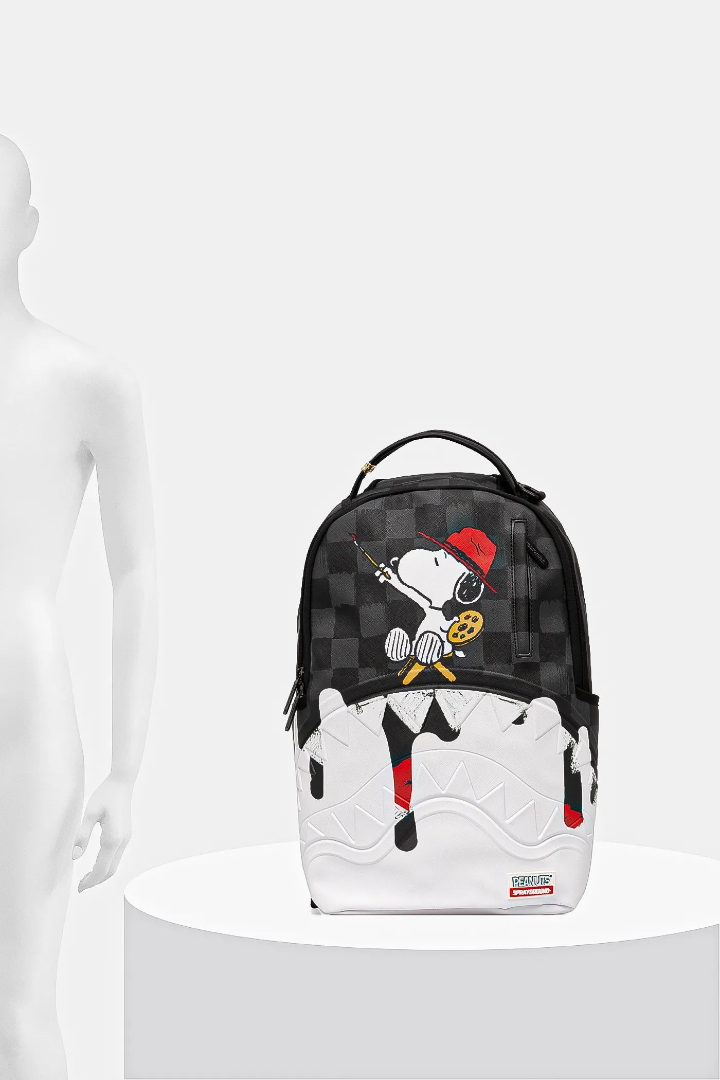 Sprayground - حقيبة ظهر Snoopy Painting Shark Dlxsv