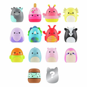 Squishmallows - Squish-a-longs 14 Figür + Yüzük Seti + 4 Aksesuar Özel Seri Oyuncak