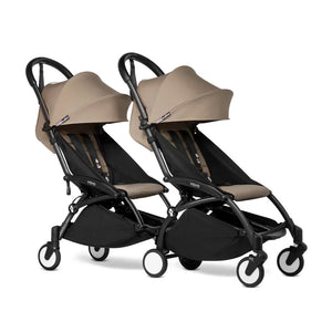 Stokke YOYO3 Stroller from 6 + for twins-Strollers-Taupe-Black | Natural Baby Shower