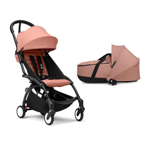 Stokke YOYO3 Newborn Shell to Toddler Bundle-Strollers-Ginger-Black | Natural Baby Shower
