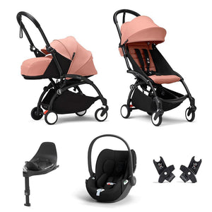 Stokke YOYO3 Newborn to Toddler Cloud T Travel System-Strollers-Ginger-Black | Natural Baby Shower