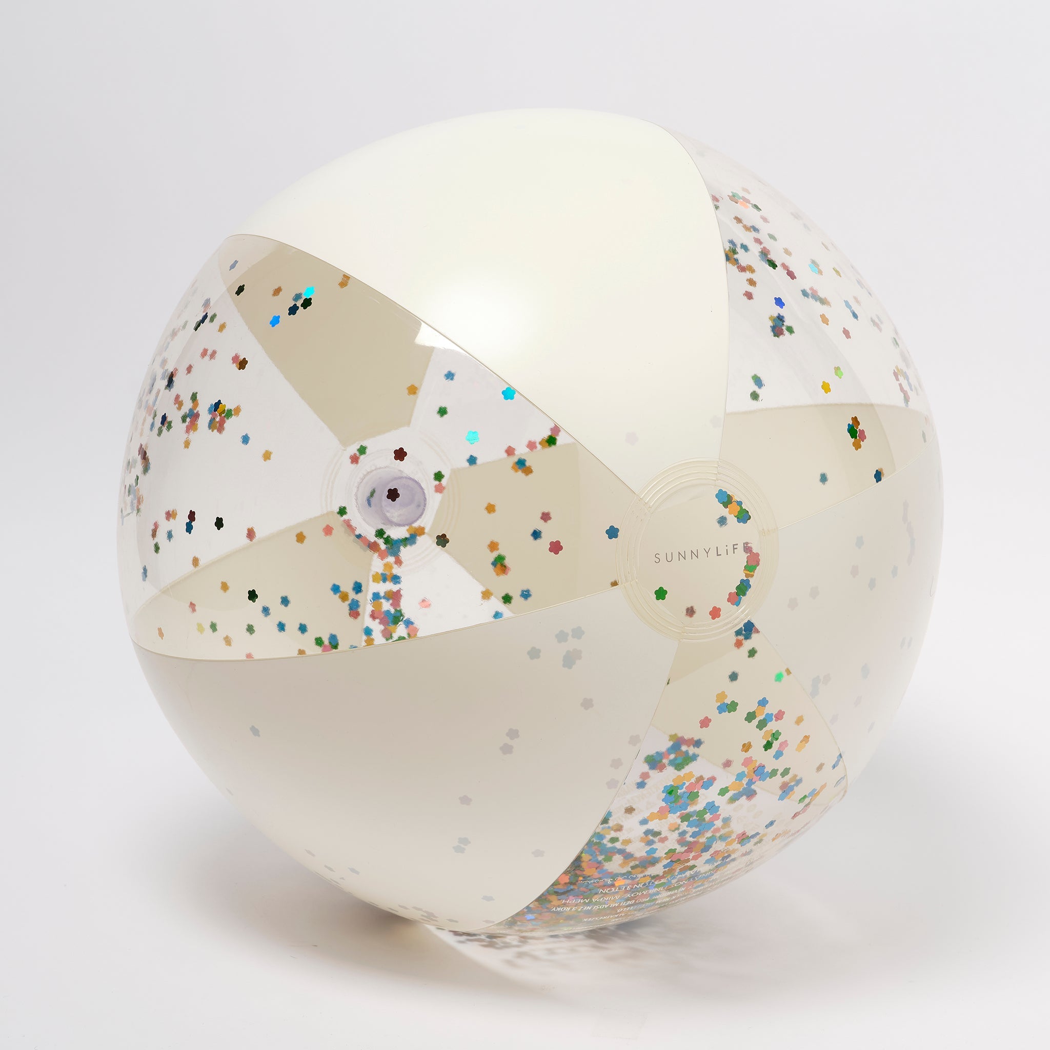 Sunnylife - كرة شاطئ قابلة للنفخ لامعة بنكهة القطن الحلو