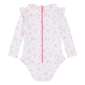 Lison Paris - Suzanna Surfer Fleuri Tek Parça Mayo | Beyaz