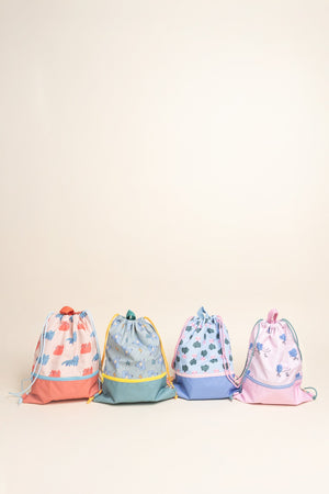 The Cotton Cloud - Funky Dogs İpli Büzgülü Sırt Çanta