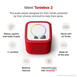 Tonies Toniebox 2 Bundle - Disney Favourites (7pc)-Audio Players-Blue- | Natural Baby Shower