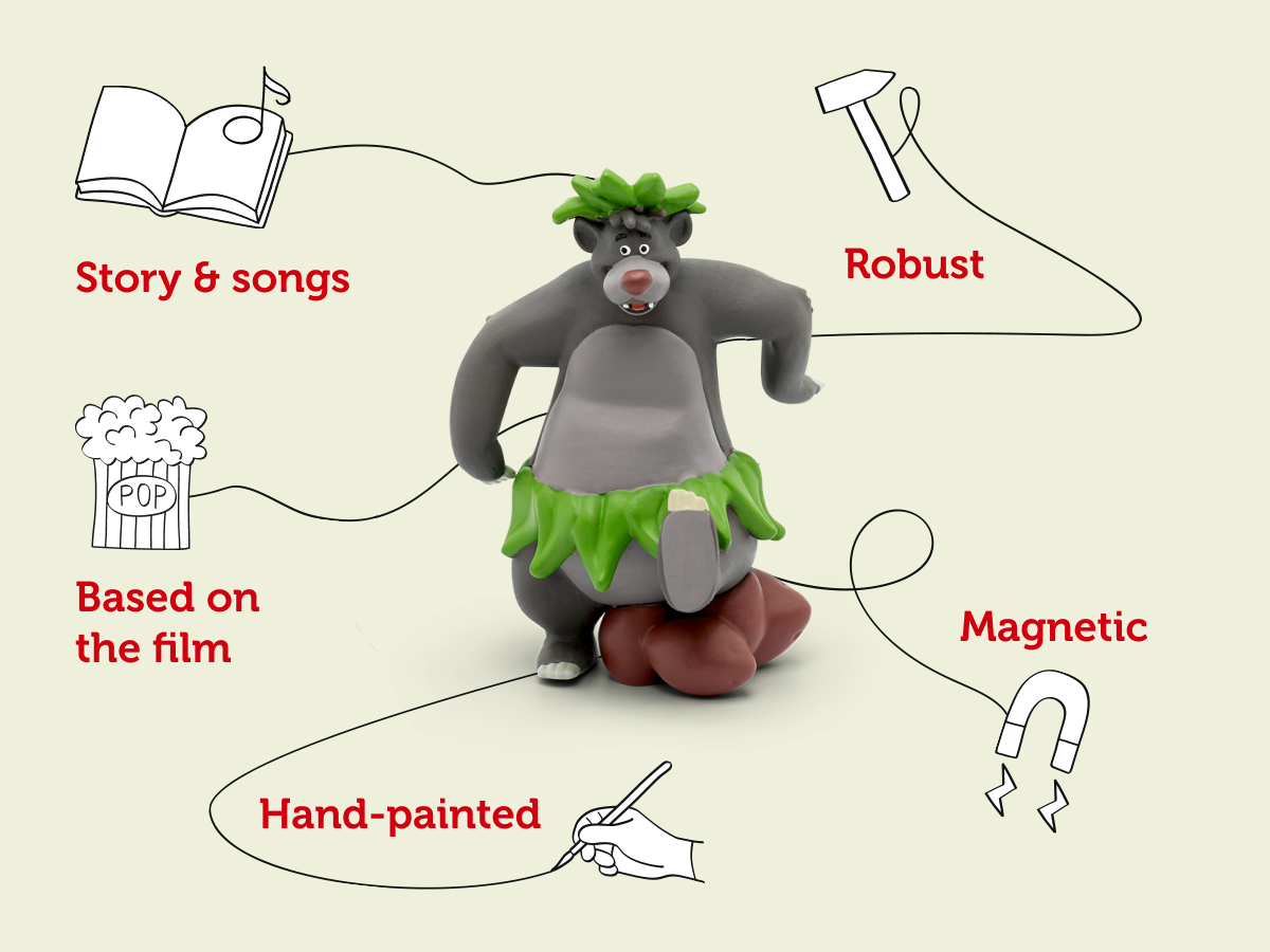 Tonies - ديزني شخصية صوتية باللغة الإنجليزية من كتاب الغابة