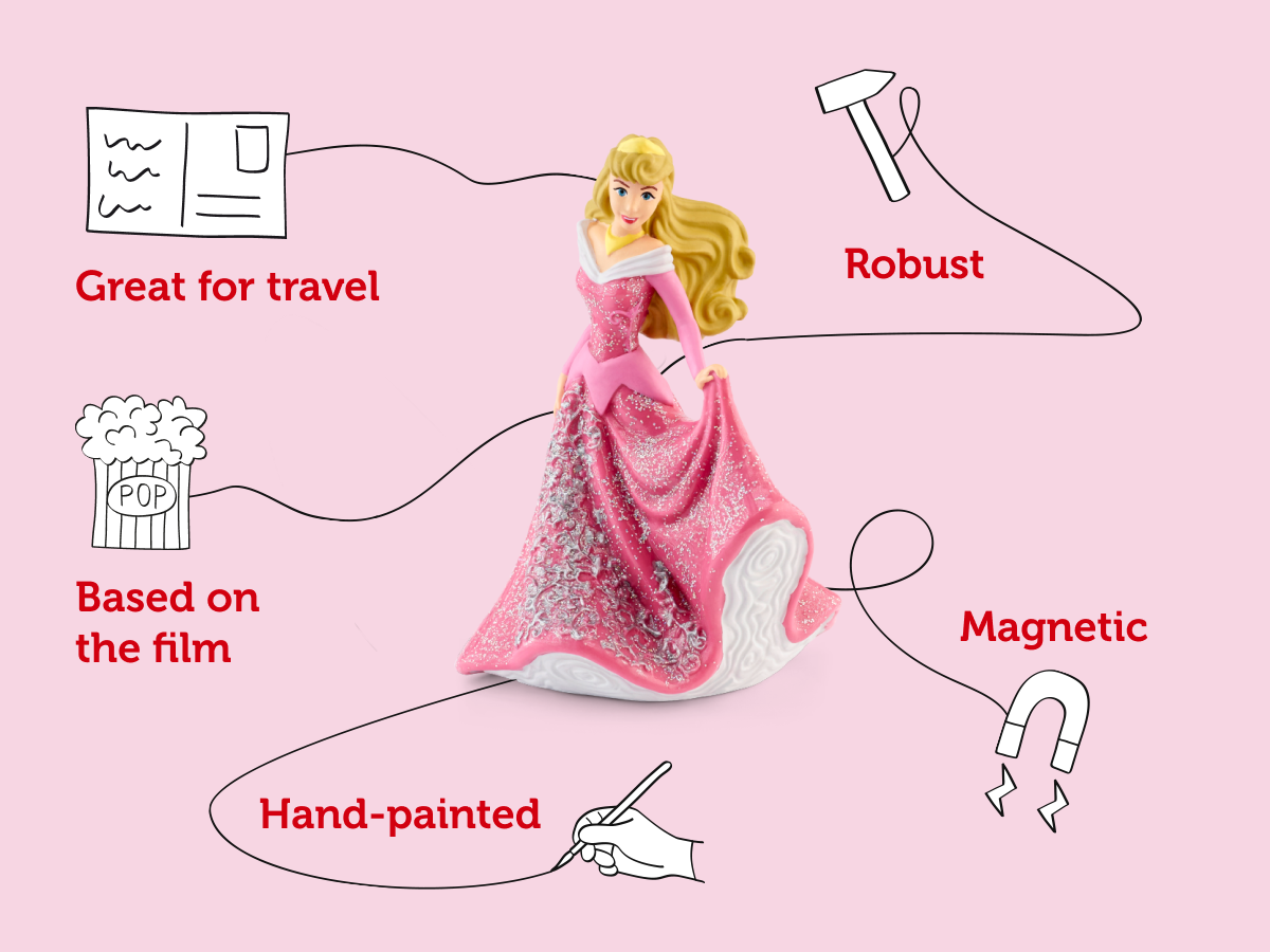 Tonies - ديزني الأميرات الجميلة النائمة شخصية صوتية باللغة الإنجليزية