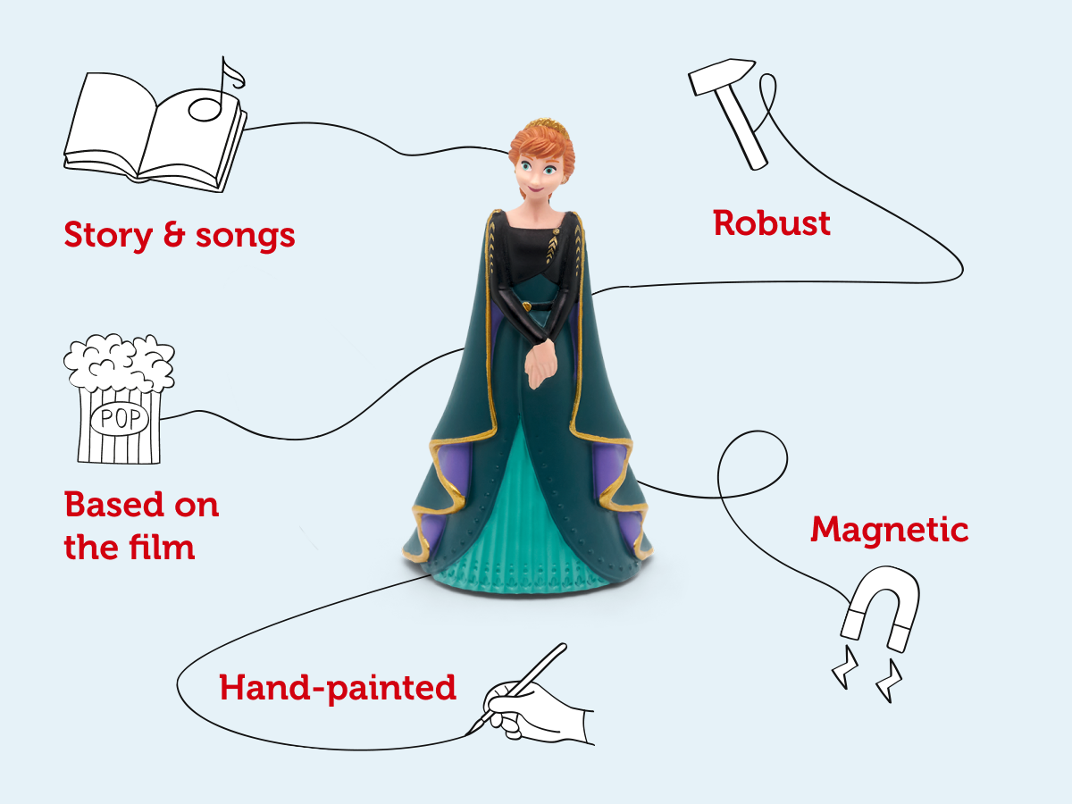 Tonies - شخصية صوتية ثنائية اللغة لفيلم ديزني "ملكة الثلج 2" باللغة الإنجليزية