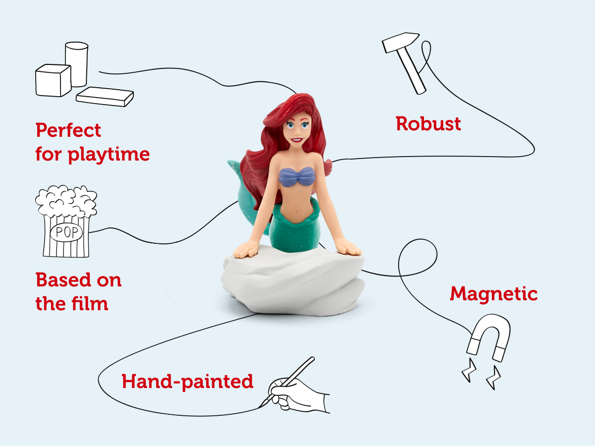 Tonies - شخصية صوتية صغيرة للأميرة ديزني حورية البحر باللغة الإنجليزية
