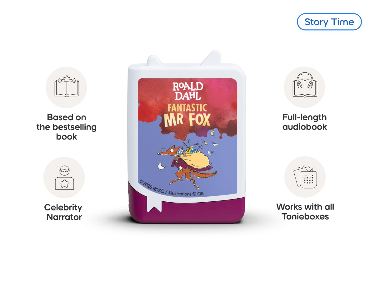 Tonies - شخصية صوتية باللغة الإنجليزية للثعلب الرائع من تأليف رولد دال