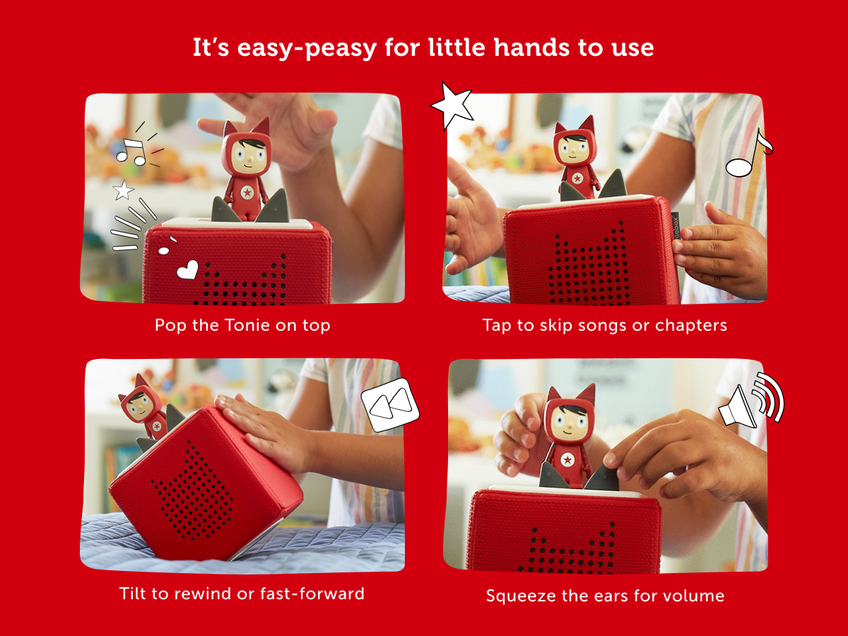 Tonies - Toniebox 1 صندوق مجموعة البداية الأحمر