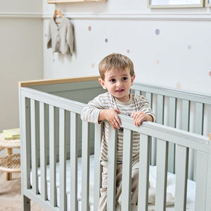Tutti Bambini Misha Cot Bed - Sage/Golden Oak-Cot Beds-Sage/Golden Oak-Cot Bed | Natural Baby Shower