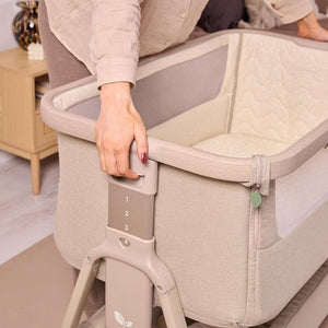 Tutti Bambini Cozee Air 2 Bedside Crib - Soft Walnut / Cocoa-Cribs-Soft Walnut / Cocoa- | Natural Baby Shower