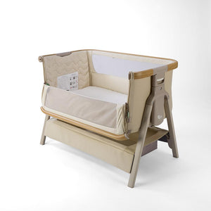 Tutti Bambini Cozee Air 2 Bedside Crib - Toasted Oak / Sand-Cribs-Toasted Oak / Sand- | Natural Baby Shower
