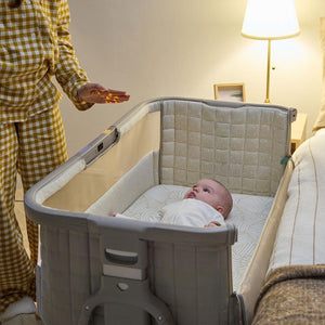 Tutti Bambini Cozee Sense Bedside Crib - Soft Walnut / Cocoa-Cribs-Soft Walnut / Cocoa- | Natural Baby Shower