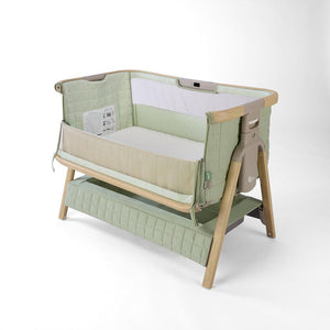 Tutti Bambini Cozee Sense Bedside Crib - Drifted Oak / Eucalyptus-Cribs-Drifted Oak / Eucalyptus- | Natural Baby Shower