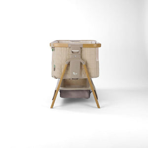 Tutti Bambini Cozee Sense Bedside Crib - Toasted Oak / Sand-Cribs-Toasted Oak / Sand- | Natural Baby Shower
