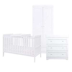 Tutti Bambini Rio 3pc Room Set - White-Nursery Sets-White- | Natural Baby Shower