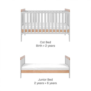 Tutti Bambini Rio 2pc Room Set - Dove Grey/Honey Oak-Nursery Sets-Dove Grey/Honey Oak- | Natural Baby Shower