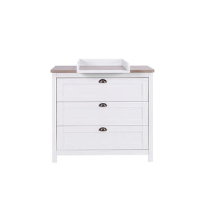 Tutti Bambini Verona 2 Piece Room Set - White/Oak-Nursery Sets-White/Oak-No Mattress | Natural Baby Shower