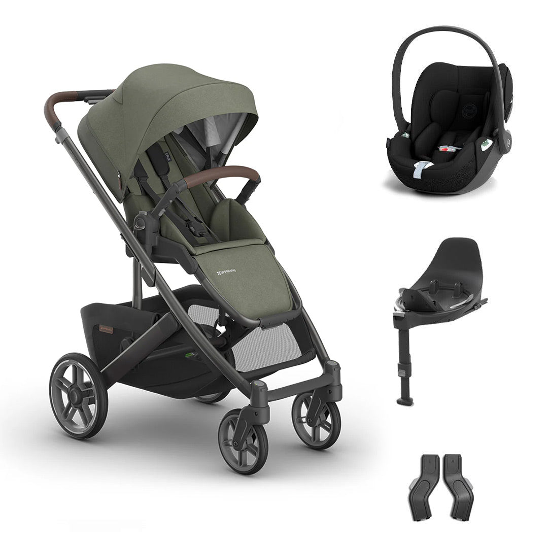 UPPAbaby CRUZ V3 + Cloud T Travel System-Travel Systems-Evelyn-CYBEX Base T | Natural Baby Shower