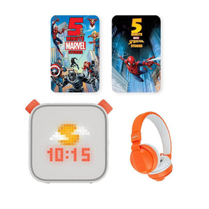 Yoto Player Bundle - 5 Minute Stories: Marvel | 3rd Gen-Audio Players-No Headphones- | Natural Baby Shower