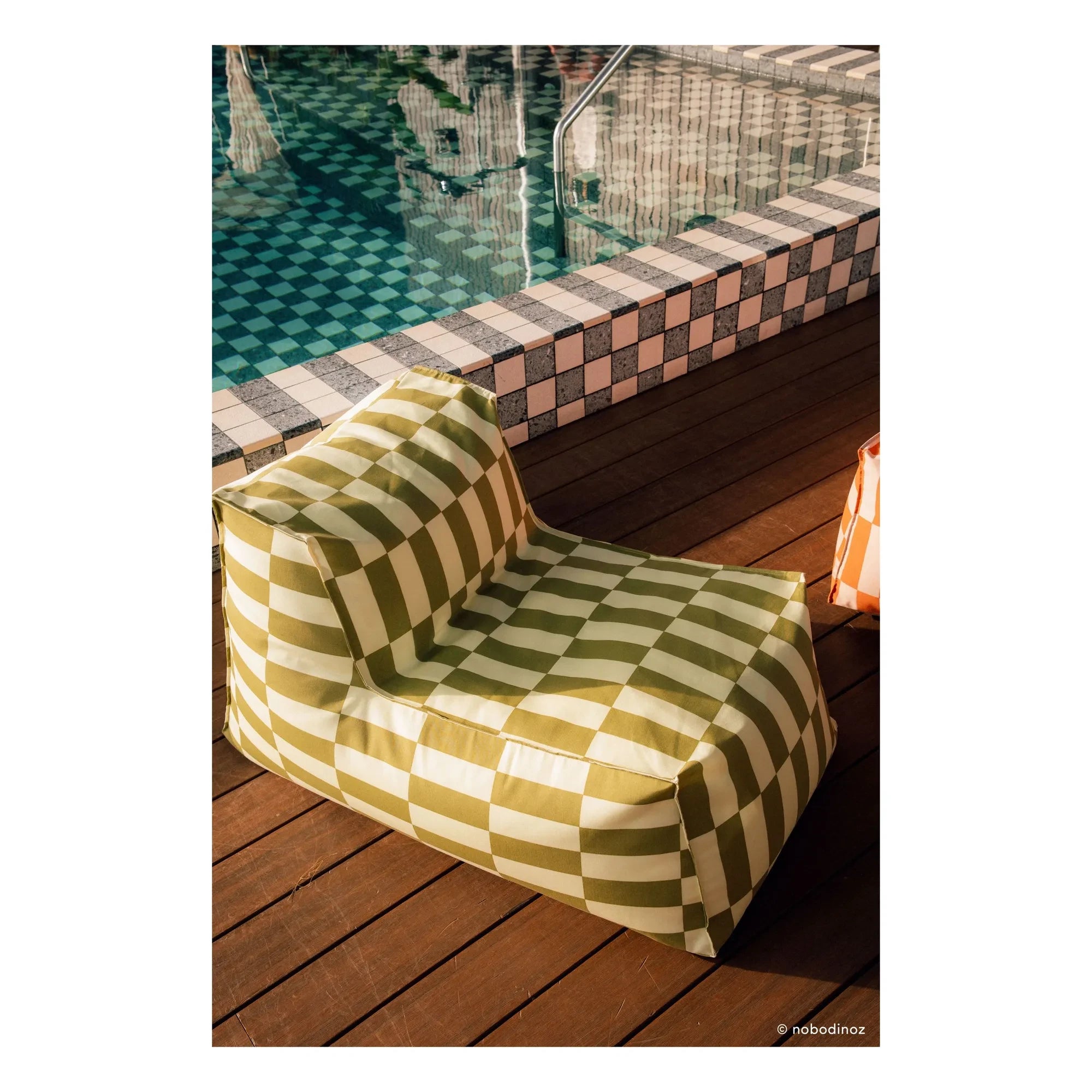 Nobodinoz - Matteo Tiles dış mekan uzun puf | Yeşil