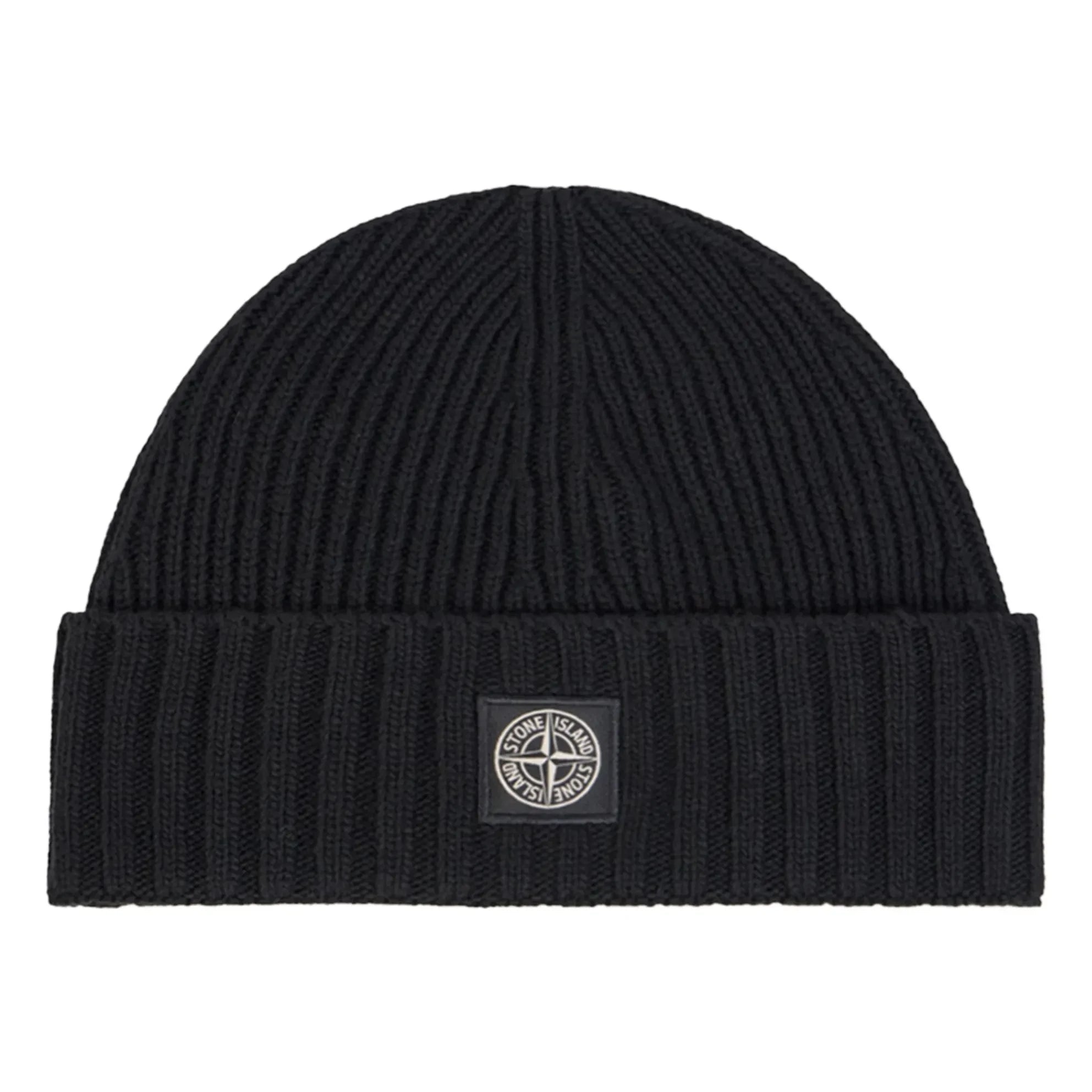 Stone Island - Logo Yün Bere | Siyah