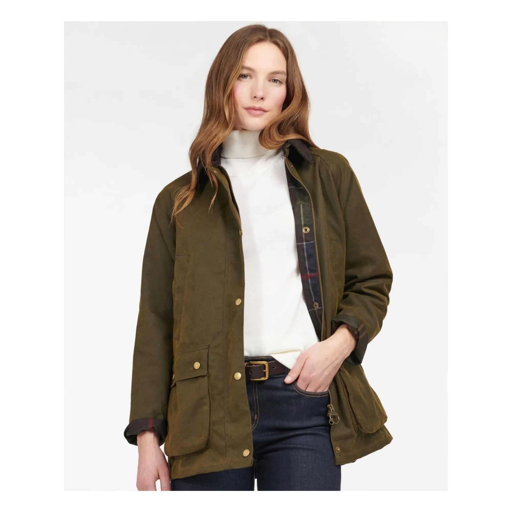 Barbour - Acorn Mumlu Ceket | Haki