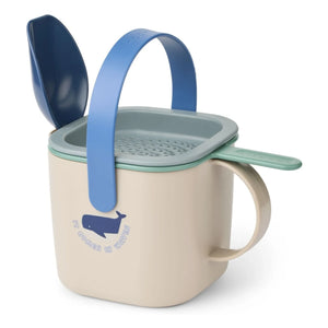 Liewood - Roald plaj kovası ve küreği | Shark/Dove mavi