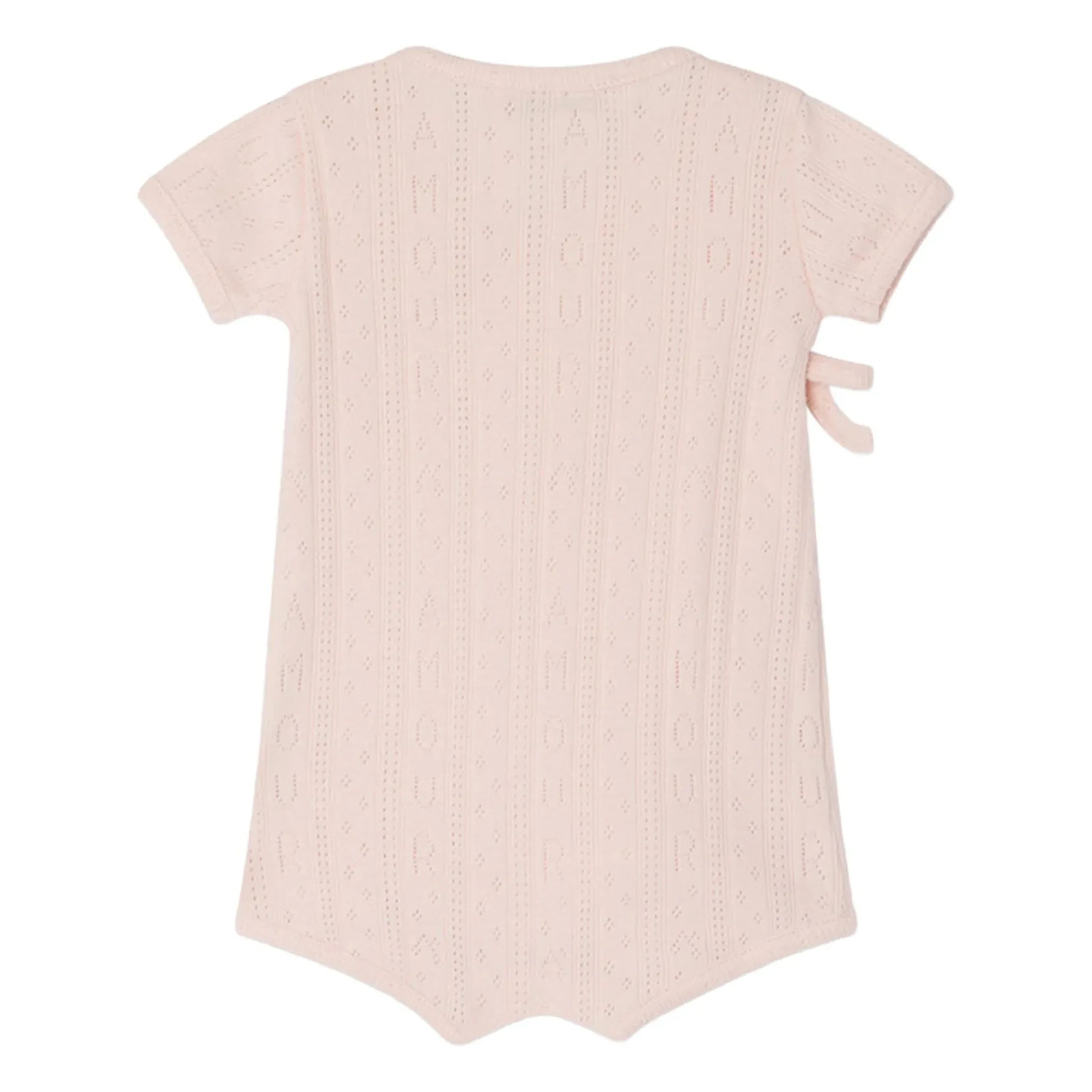 Bonpoint - Pointelle Chamomile Organik Pamuklu Combishort | Pudra pembe