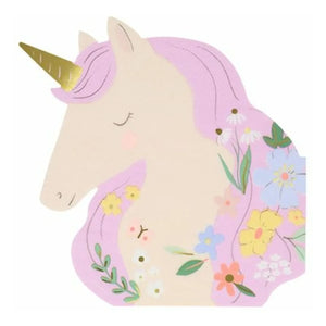 Meri Meri - Çayır Unicornları Büyük Kağıt Peçeteler - 16'lı Set