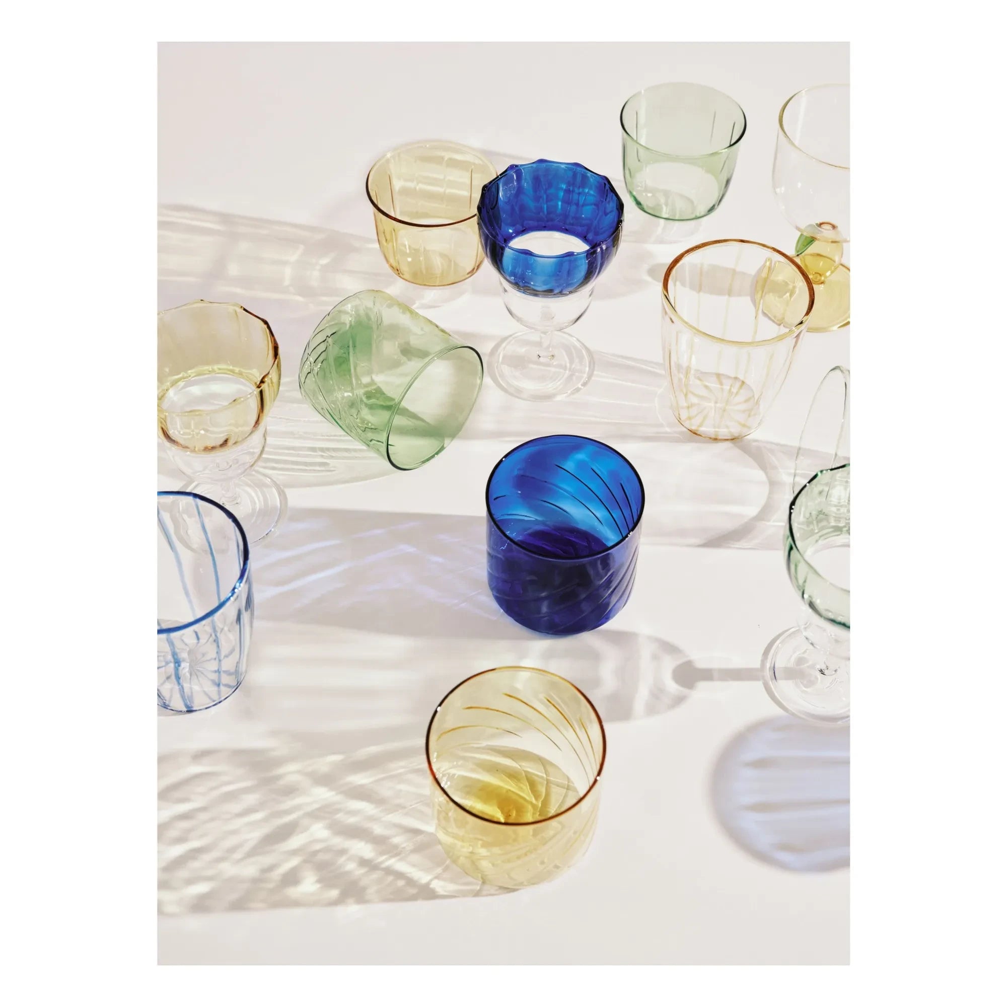 Serax - Nabucho Gözlükleri, Waww La Table - 4'lü Set | Sarı