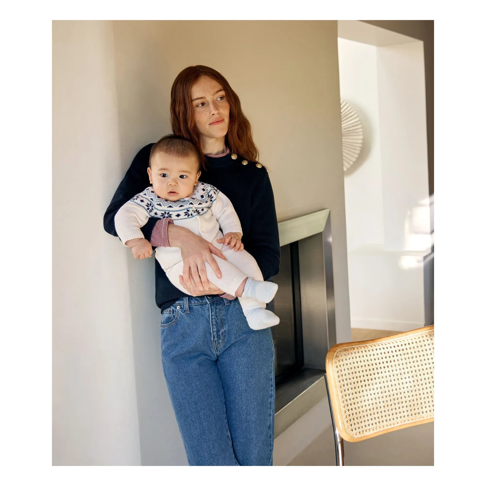 Petit Bateau - Yün Hırka ve Pantolon Takımı | Ekru