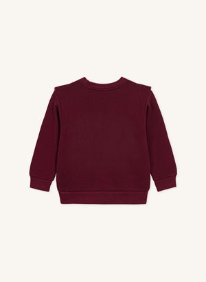 Petit Bateau - سويت شيرت PB المزخرف | بوردو