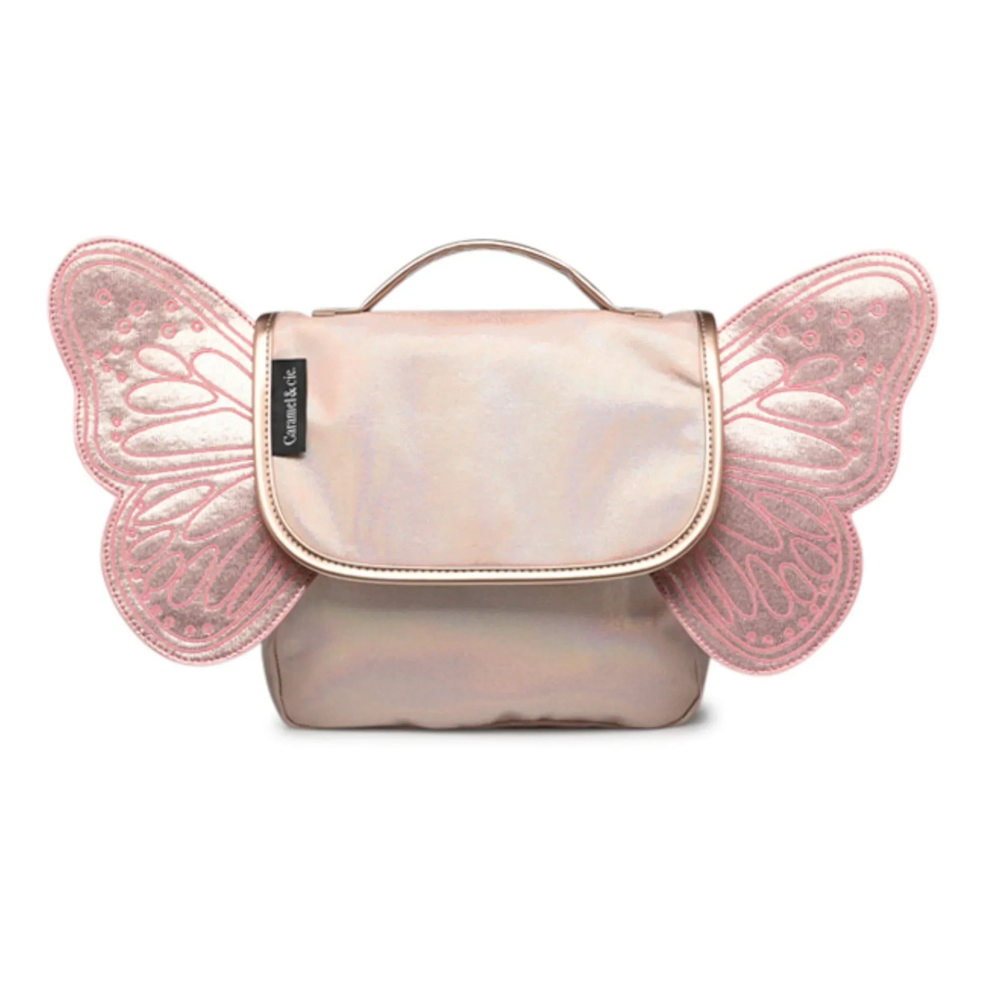 Caramel & Cie - Işıltılı Kelebek satchel | Pembe