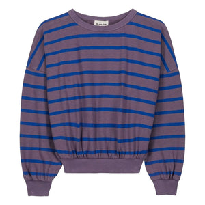 We Are Kids - Tony çizgili organik pamuklu sweatshirt | Mor