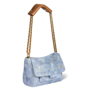 Jérôme Dreyfuss - Bag Lulu S Croûte Velours | Washed mavi