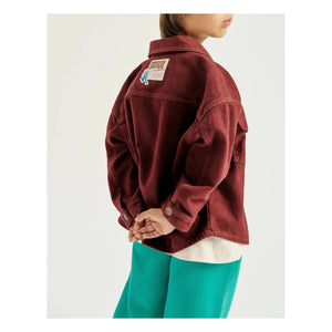American Vintage - American Vintage X Smallable iş birliği - Spywood Denim Ceket | Crimson