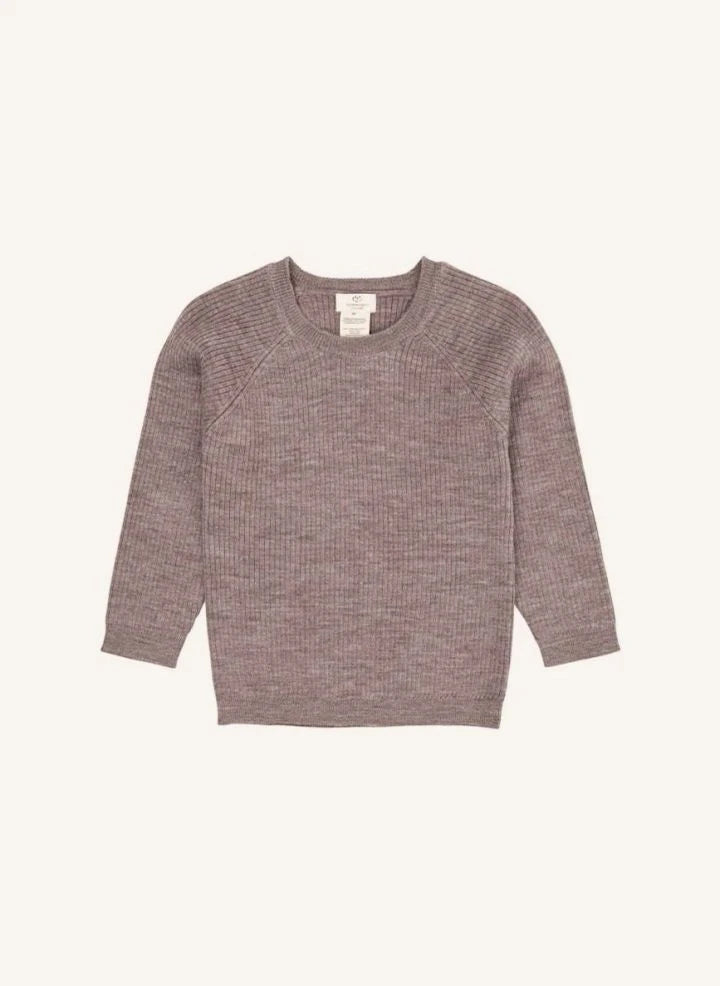 Copenhagen Colors - كنزة كلاسيكية من صوف ميرينو | Taupe Brown
